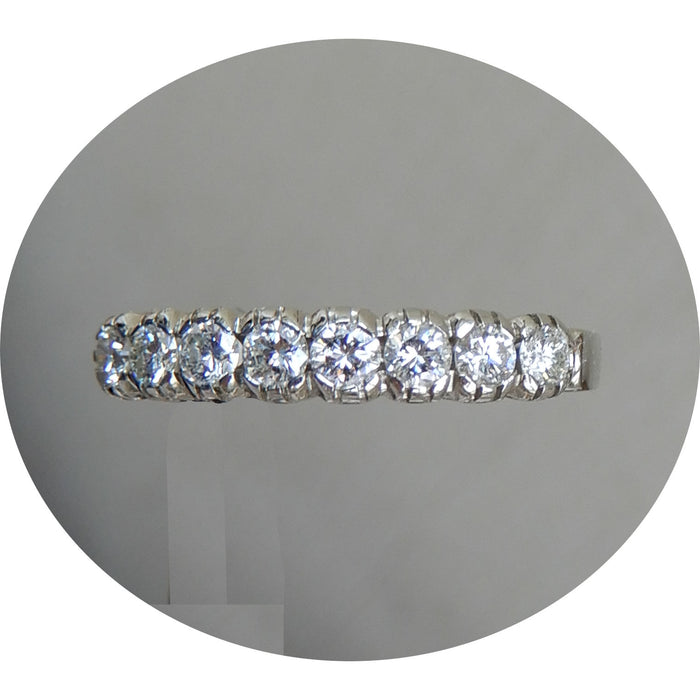 Ring, Rij, Diamant, 18K Witgoud