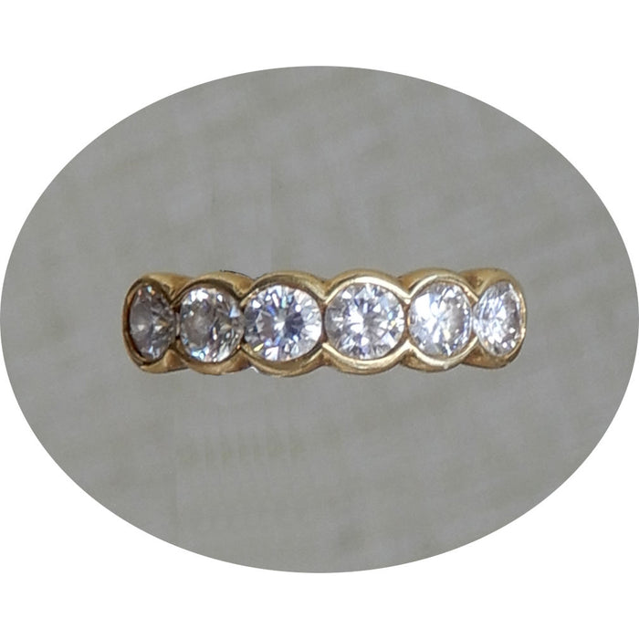Rijring, Diamant, 18K Goud, Vintage