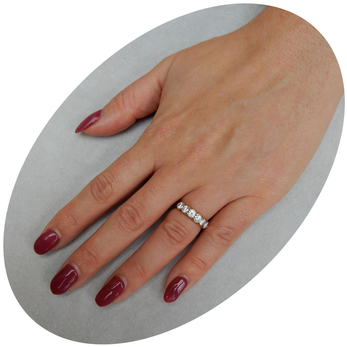 Rijring, Diamant, 18K Goud, Vintage