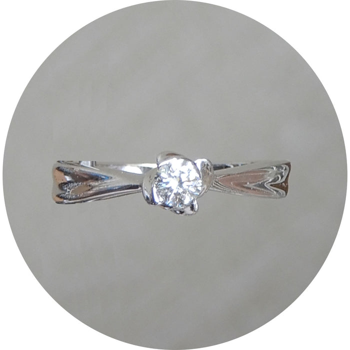 Ring, Diamant Solitair, 0,20ct, 18K