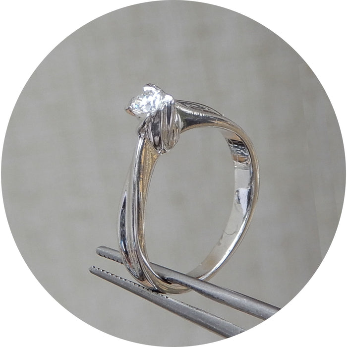 Ring, Diamant Solitair, 0,20ct, 18K