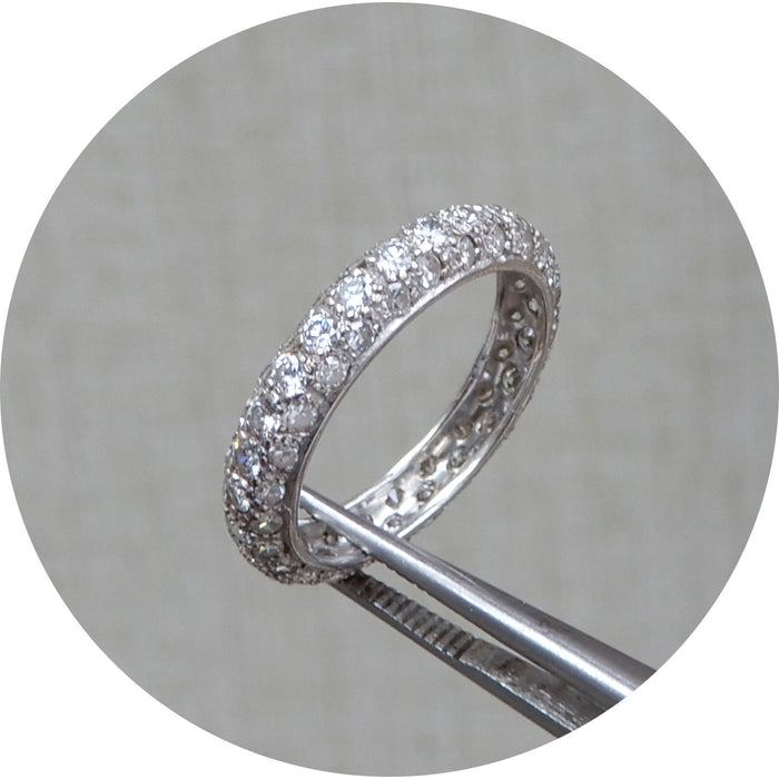 Ring, Eternity, Diamant, Vintage