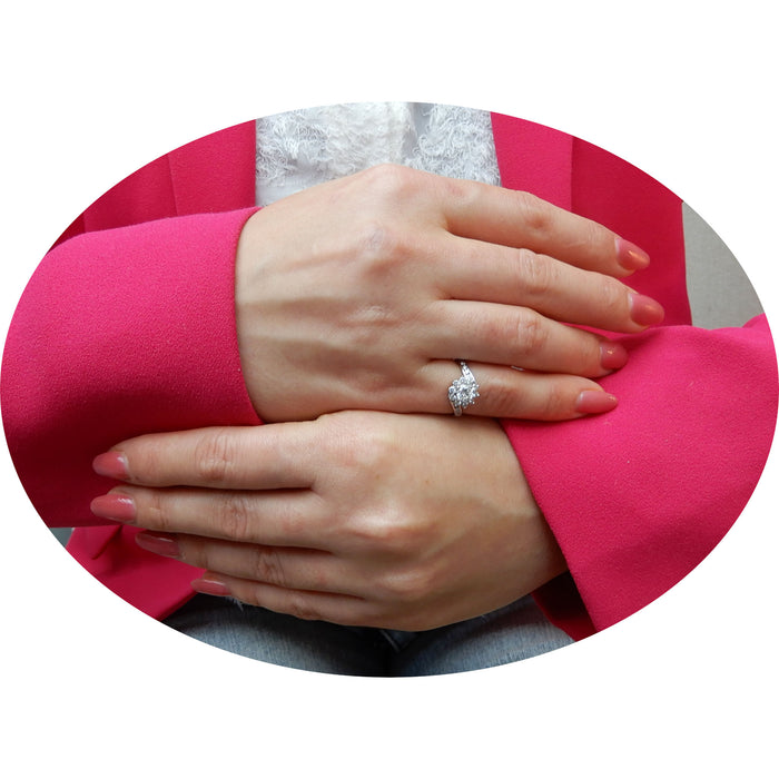 Ring, Diamant, Rozet, 14K, Vintage