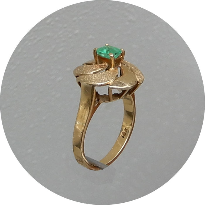Ring, Smaragd, 18K Goud