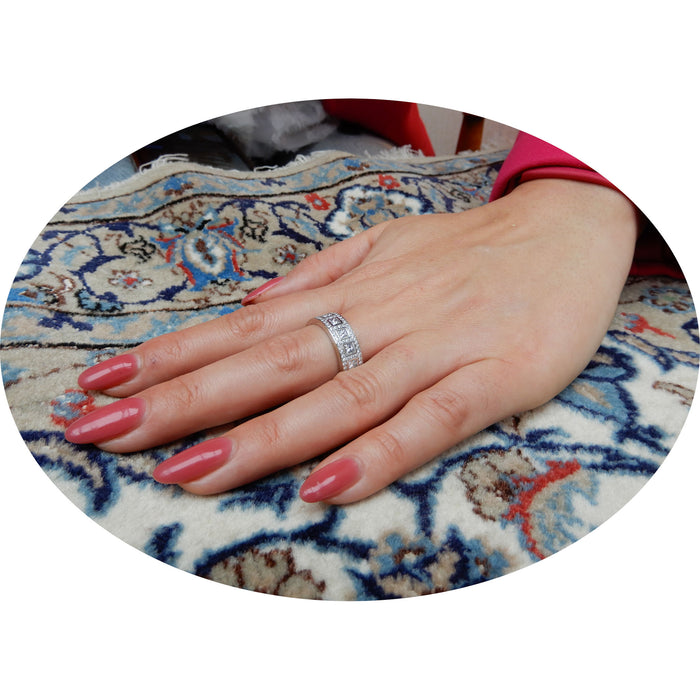 Ring, Alliance, Diamant, 18K Witgoud