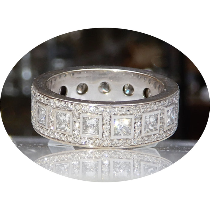 Ring, Alliance, Diamant, 18K Witgoud