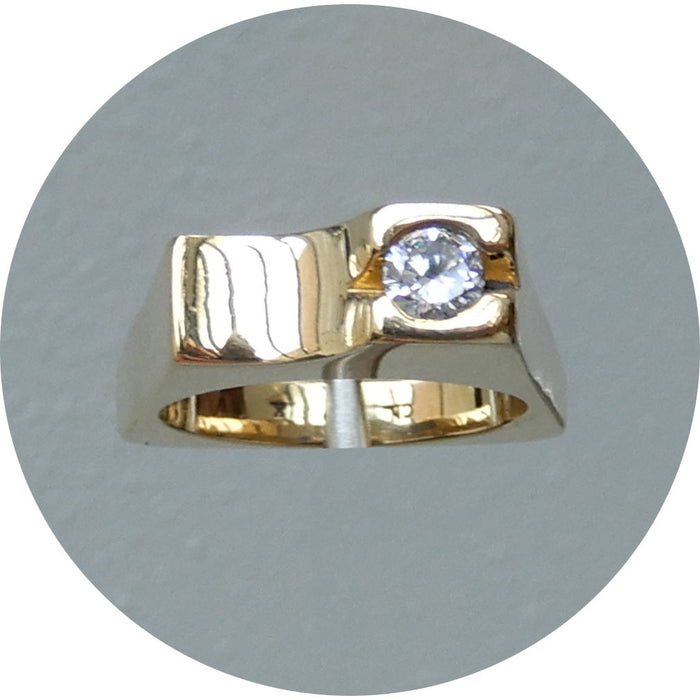 Ring, Diamant, Design, 18K