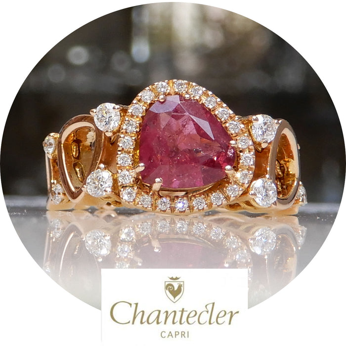 Chantecler, Ring, Divina, Rubeliet, 18K