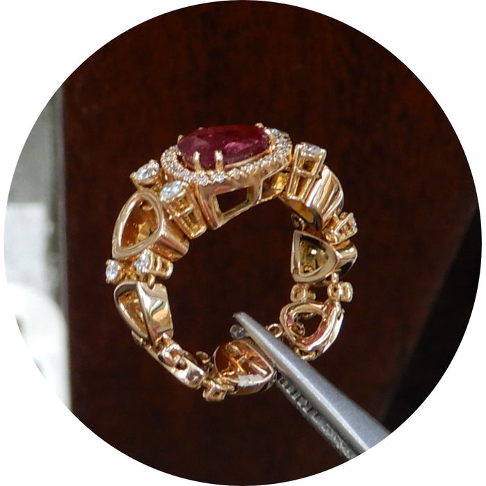 Chantecler, Ring, Divina, Rubeliet, 18K