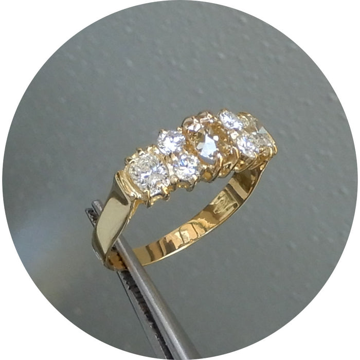 Ring, Diamant, Fancy Color, 18K