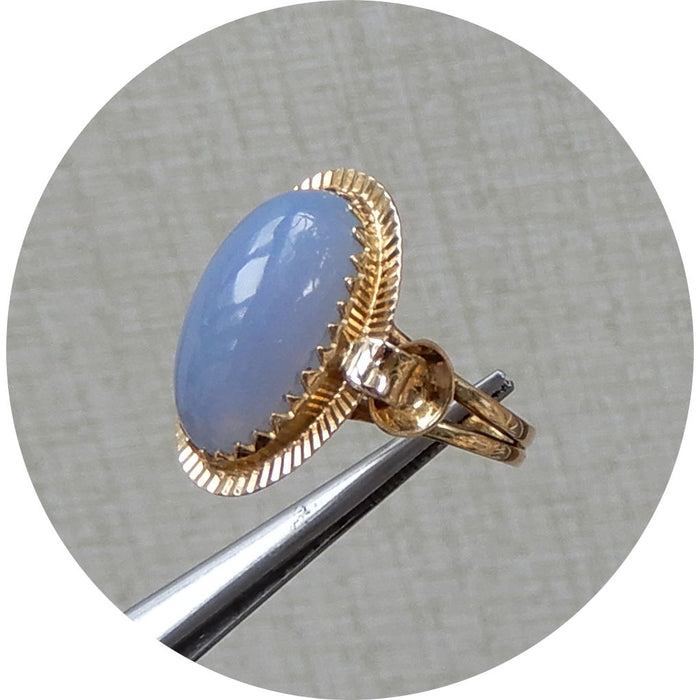 Ring, Chalcedoon, 18K Goud