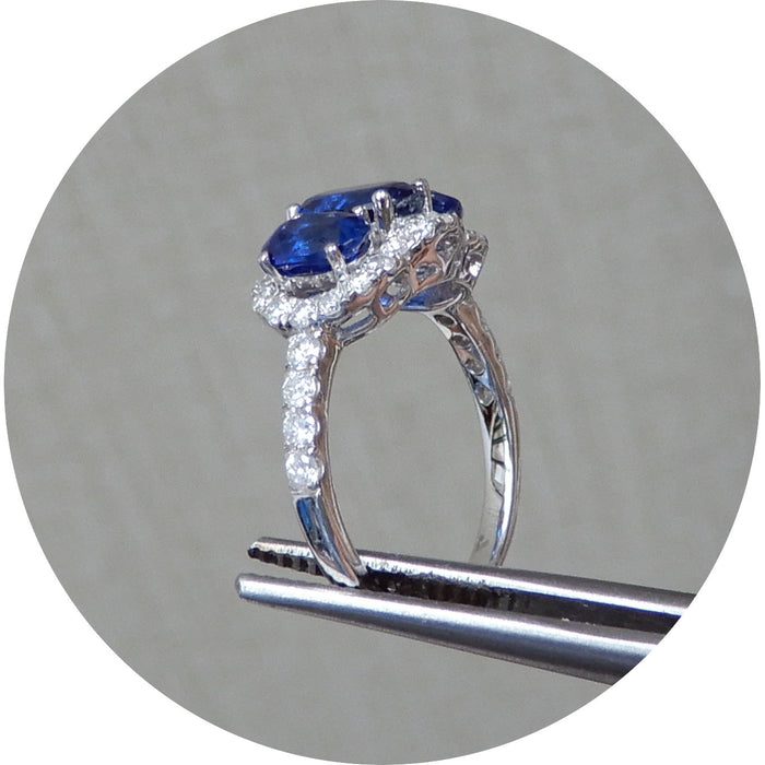 Ring, Trilogy, Kyaniet, Diamant, 14K