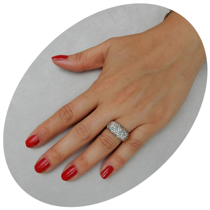 Ring, Diamant, Bicolor, 18K Witgoud