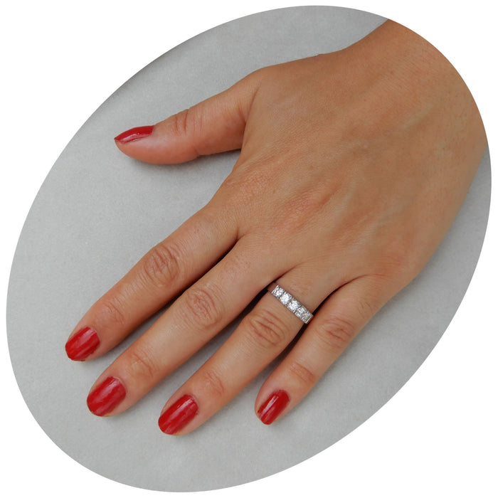 Rijring, Diamant, 18K Witgoud