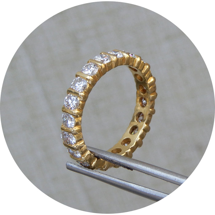 Ring, Alliance, Diamant, 18K Geelgoud