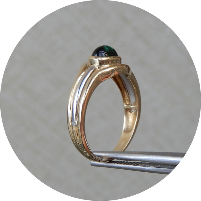 Ring, Groene Toermalijn, 14K Goud