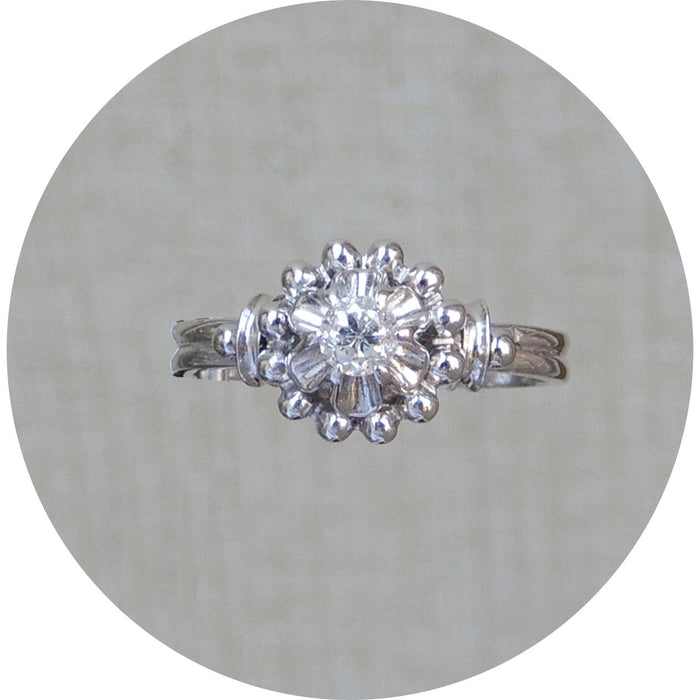 Ring, Diamant, Boules, 18K
