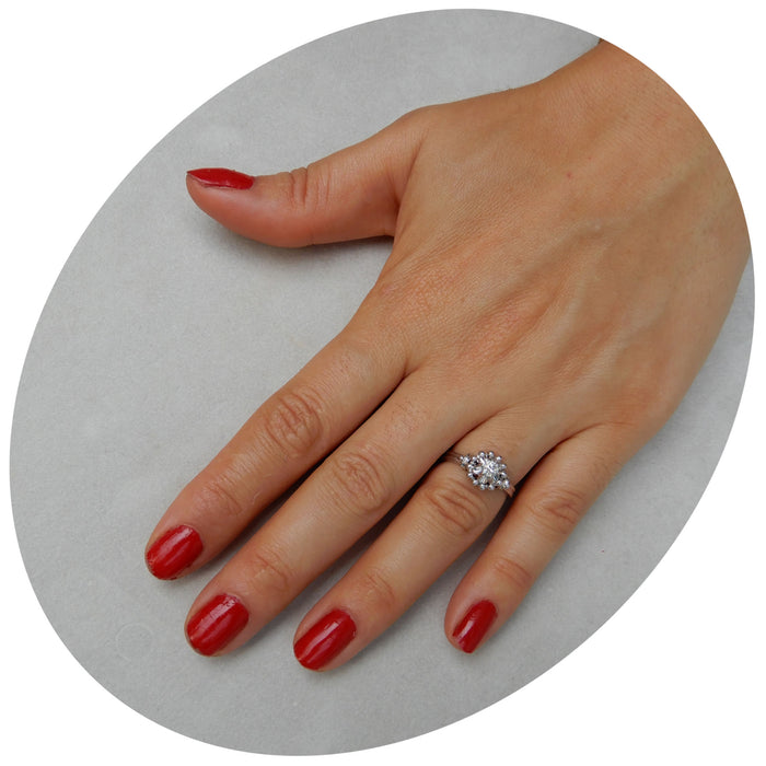 Ring, Diamant, Boules, 18K