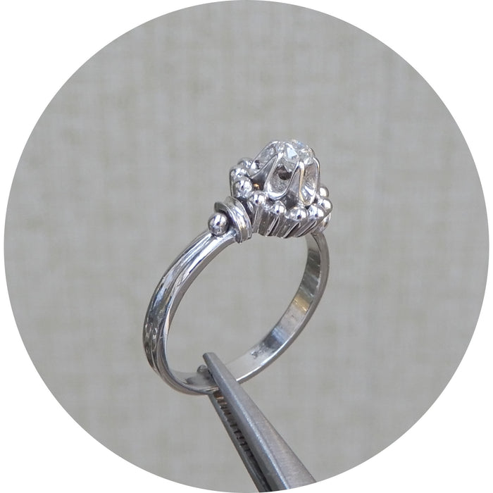 Ring, Diamant, Boules, 18K