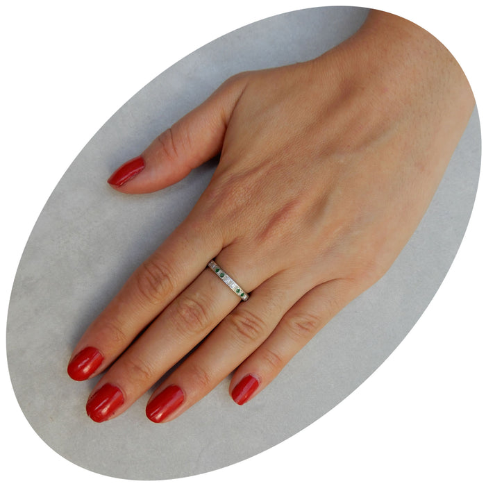 Ring Alliance, Smaragd, 14K Witgoud