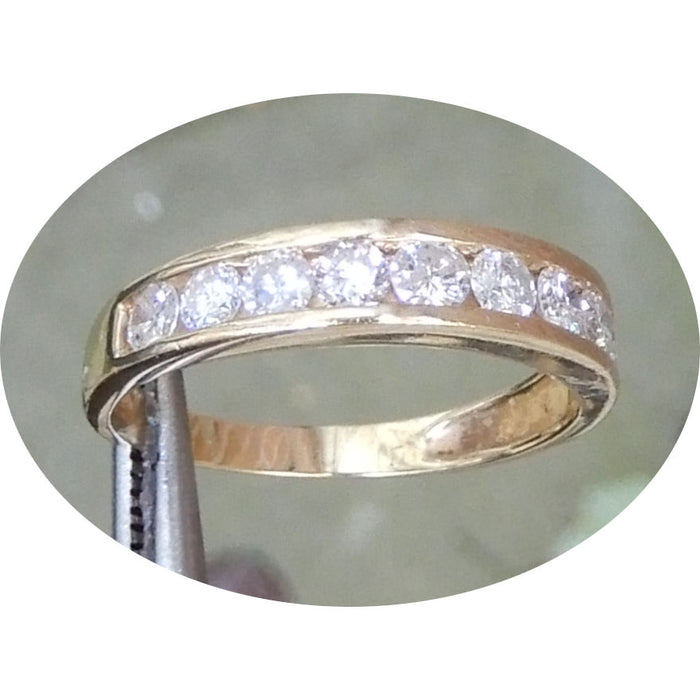 Ring, Diamant, Alliance 1/2, 14K