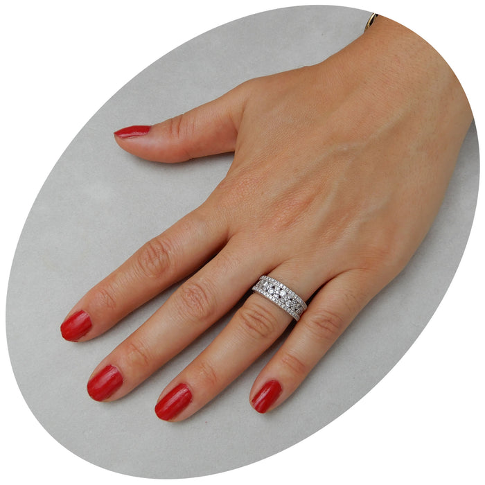 Ring, Zig Zag, Diamant, 18K