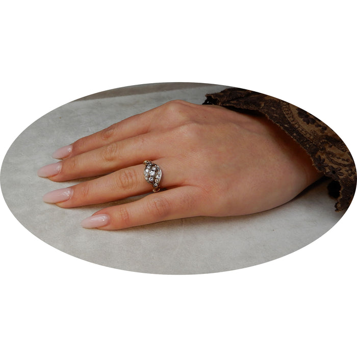 Ring, Diamant, 3 Diagonaal, 18K