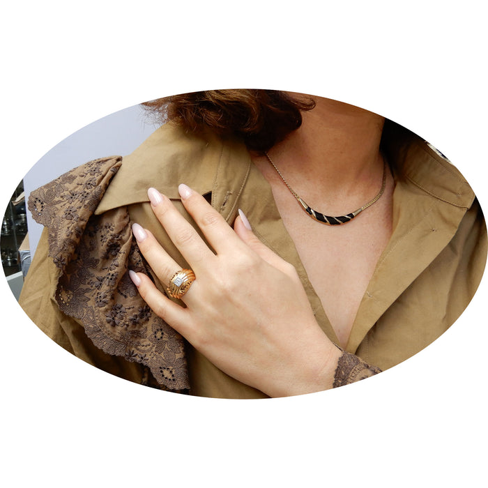 Ring, Diamant, 14K, Retro