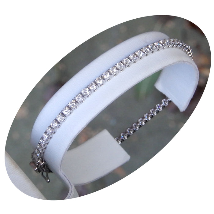Tennisarmband, Diamant, 18K Goud