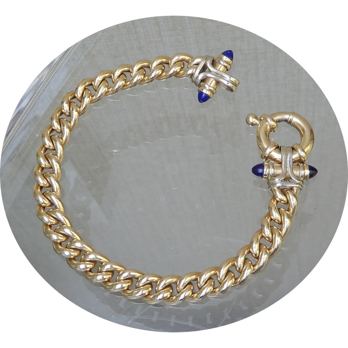 Armband, Gourmette, 14K Goud