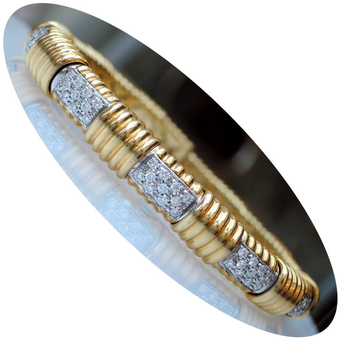 Armband, Diamant Pave, 18K Geelgoud