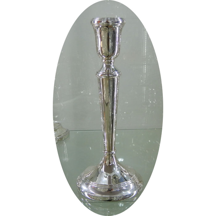 Zilveren Kandelaar, Filetrand, 24 cm