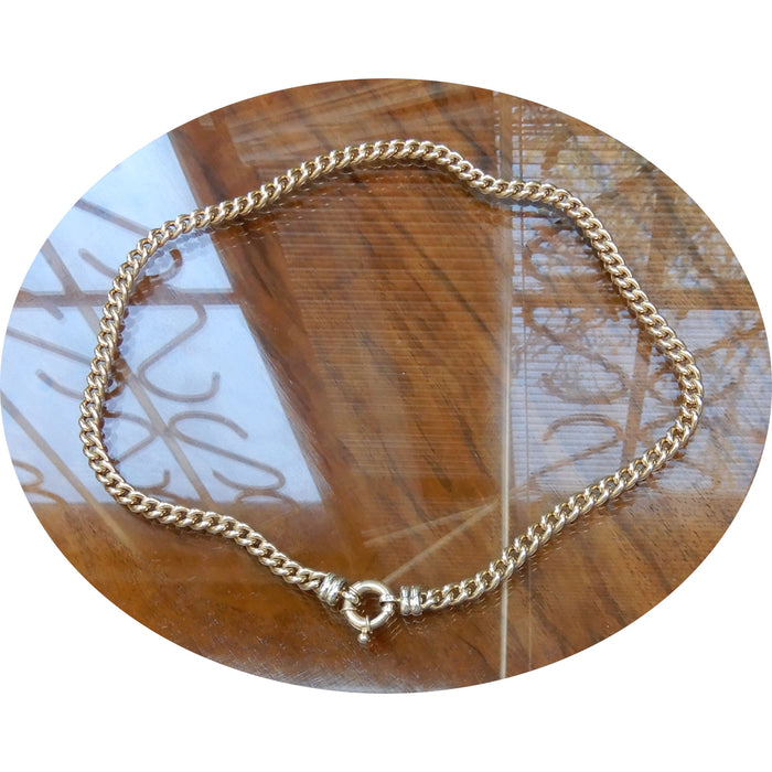 Collier, Gourmette, 14K Goud