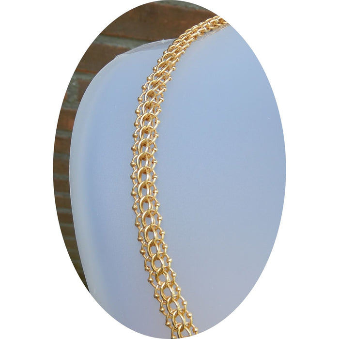 Collier, Franse Gourmette, Antiek, 14K