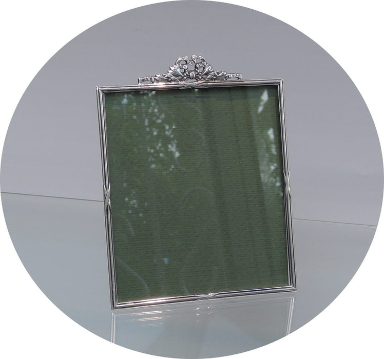 Zilveren Fotolijst, Strik, Rechthoek, 10,5 x 12 cm