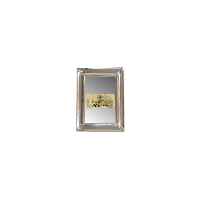 Zilveren Fotolijst, 5,5 x 8,5 cm, Bolle, Brede Rand