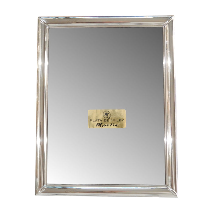 Zilveren Fotolijst, 16,5 x 22,5 cm, Bolle, Brede Rand