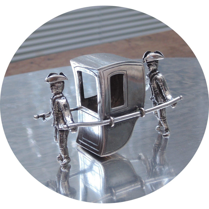 Miniatuur Zilveren Draagstoel