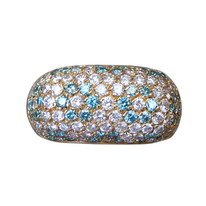 Ring, Diamant, Bicolor, 18K Witgoud