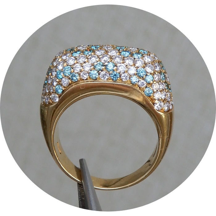 Ring, Diamant, Bicolor, 18K Witgoud