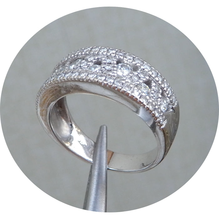 Ring, Zig Zag, Diamant, 18K