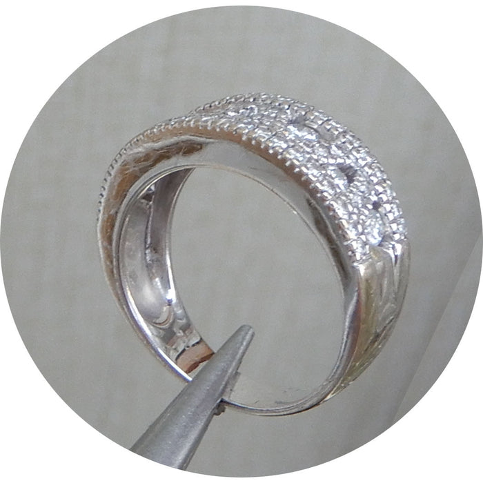 Ring, Zig Zag, Diamant, 18K