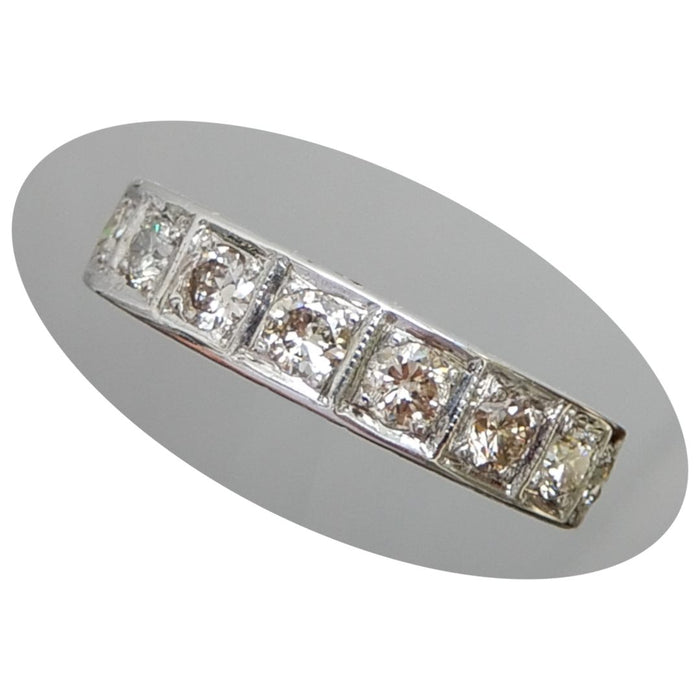 Ring, Halve Alliance, Diamant, 14K, Vintage