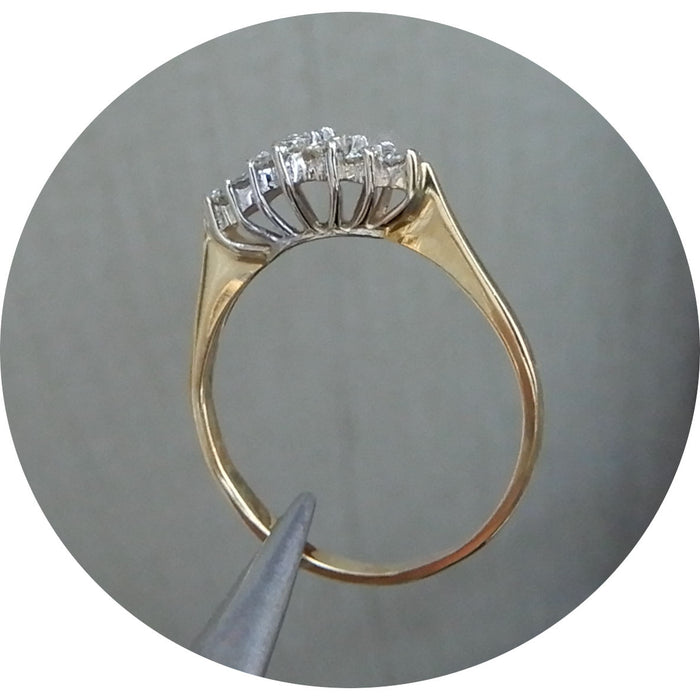 Ring, Diamant, Ruitvorm, 18K