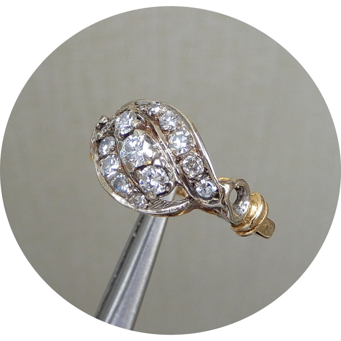 Ring, Diamant, 3 Diagonaal, 18K