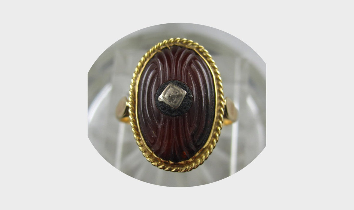 Ring, Carneool, 14K, Vintage