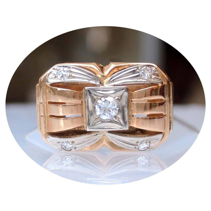 Ring, Diamant, 14K Rose Goud