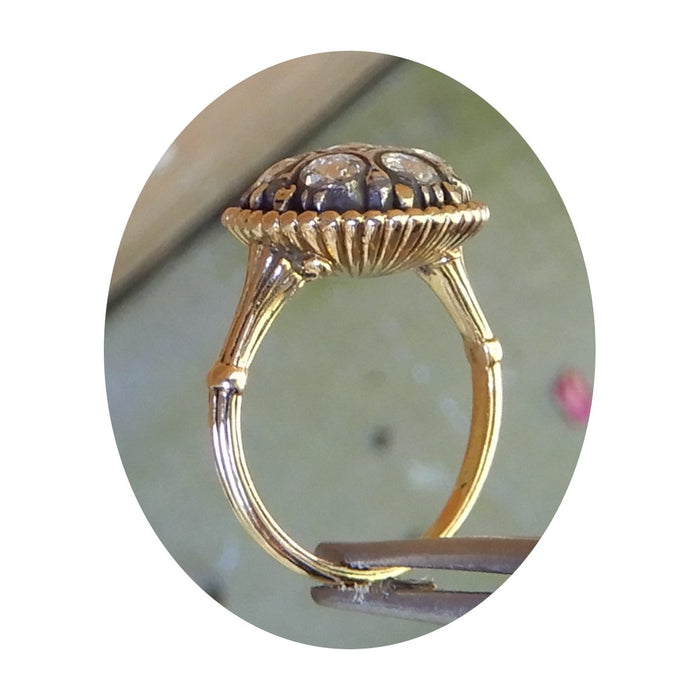 Ring, Roosdiamant, 18K, Vintage