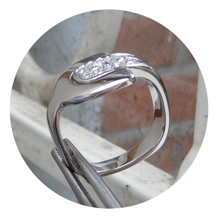 Ring, Design, Diamant, 18K Witgoud