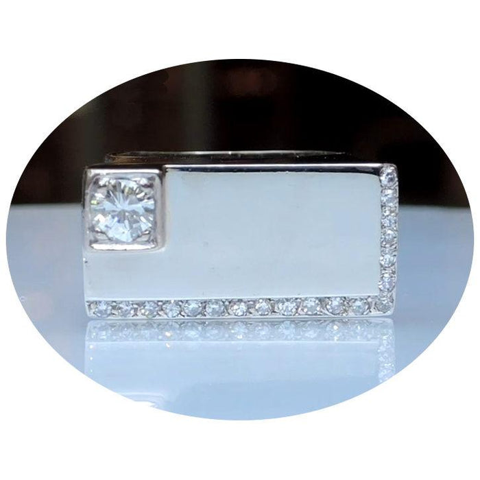Ring, Diamant, Design, 18K Witgoud